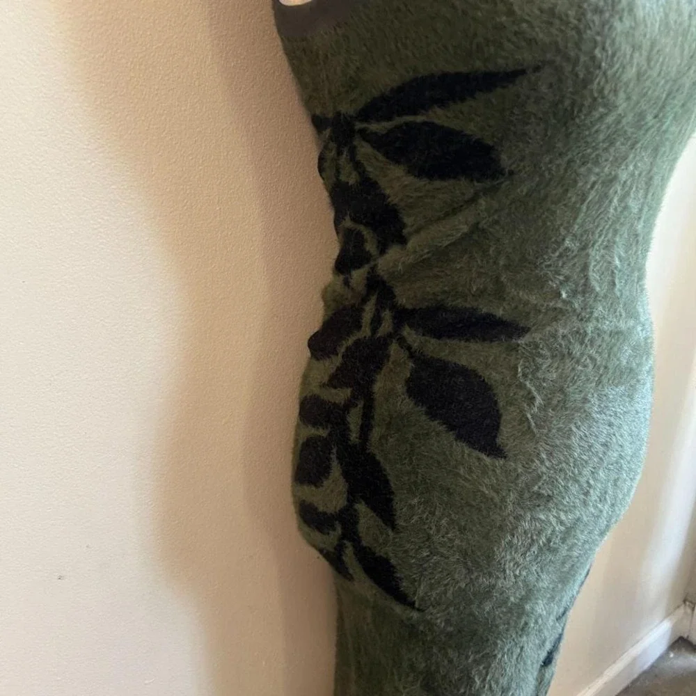 Killstar Grim ferns midi green dress size Xs - Picture 3 of 5